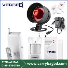 Verbex VT-AK24G Standalone Security Alarm Kits | DIY Home Security Alarm System Kit with Wireless Sensors and Loud 115db Siren, Remote Control, and Motion Detectors